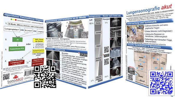 Lungensonografie akut - Pocket Card, 8-seitig, 6. Auflage (2022)