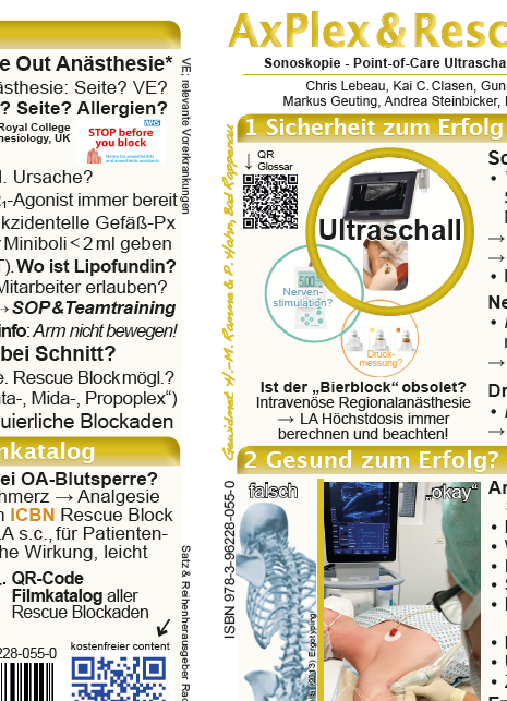 Set mit allen 10 Sonoskopie - Point-of-Care Pocket Cards (Deutsch) "Akutmedizin + AxPlex"